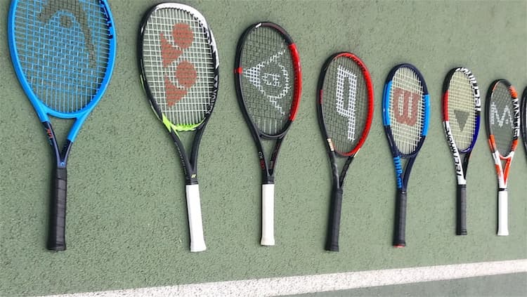 Few racquets on the grounf