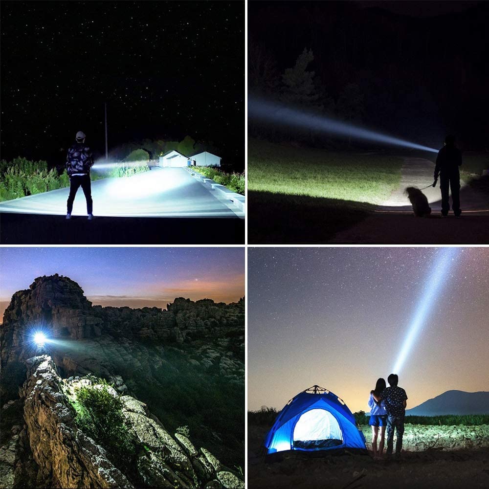 Camping LED torch, handheld flashlight