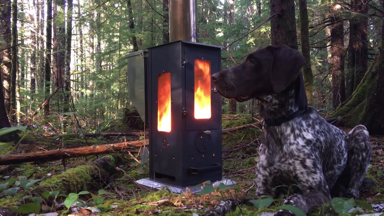 Wood outdoor heater