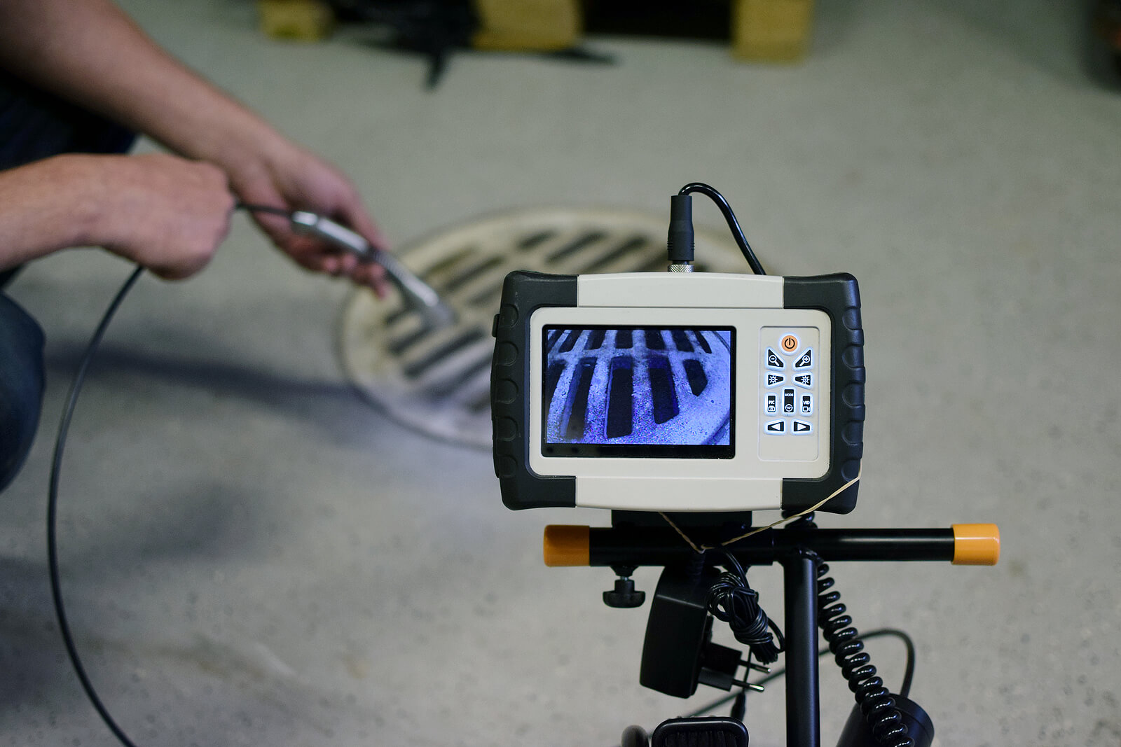 Pipe-inspection-camera-in-usage
