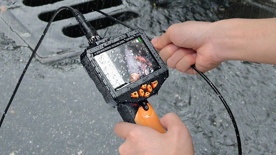 Pipe inspection camera with great quality screen